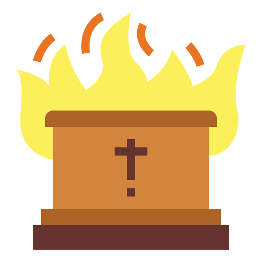 Cremation Smalllikeart Flat icon