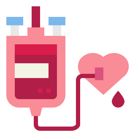 Blood donation Smalllikeart Flat icon