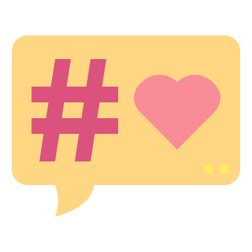 Hashtag Smalllikeart Flat icon