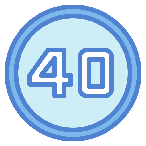 Speed limit Generic Blue icon