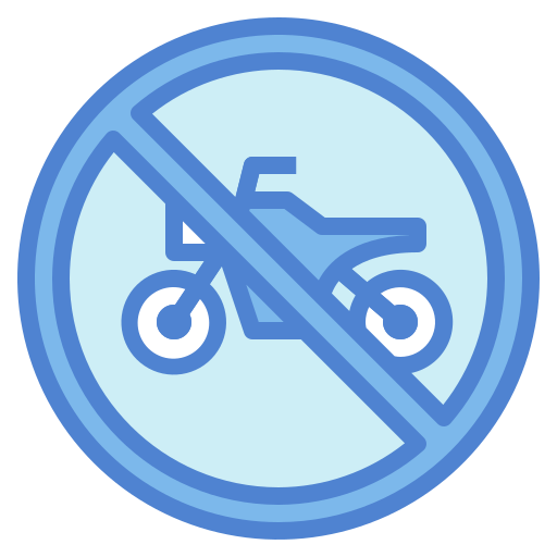No motorcycles Generic Blue icon