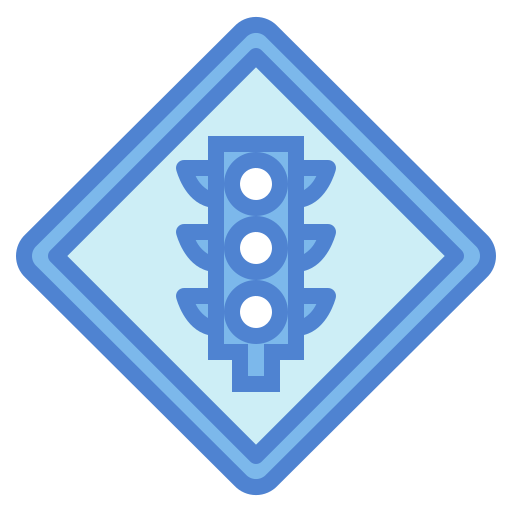 Traffic lights Generic Blue icon