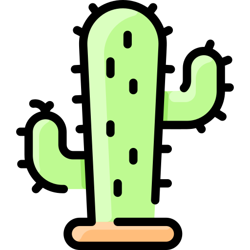cactus Vitaliy Gorbachev Lineal Color Icône