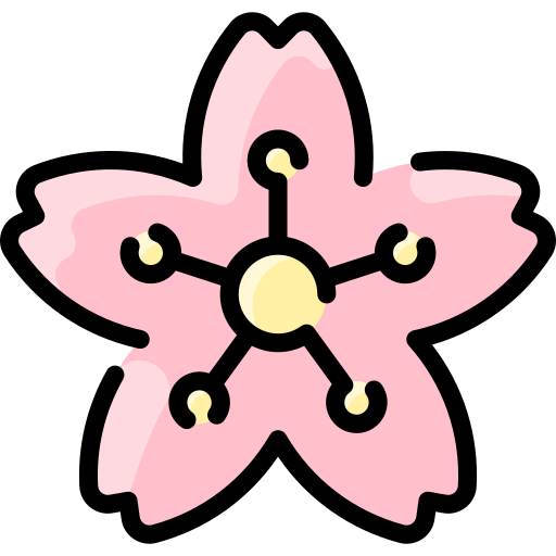 flor de cerezo Vitaliy Gorbachev Lineal Color icono