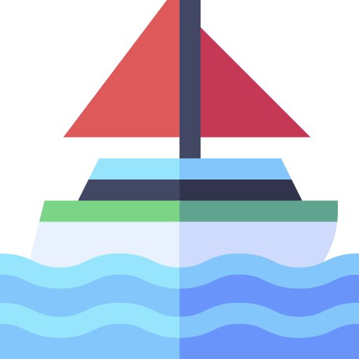 bateau Basic Straight Flat Icône