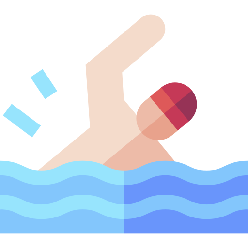 natación Basic Straight Flat icono