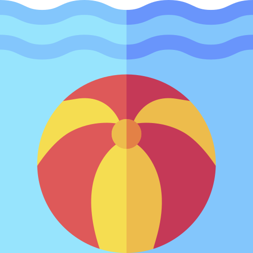 Beach ball Basic Straight Flat icon