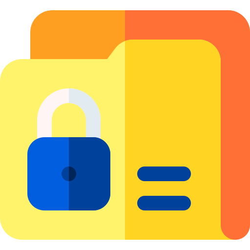 Confidential Basic Rounded Flat icon