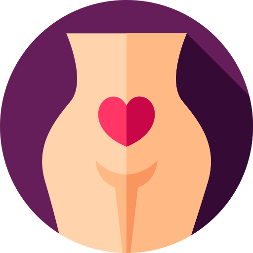 menstruación Flat Circular Flat icono