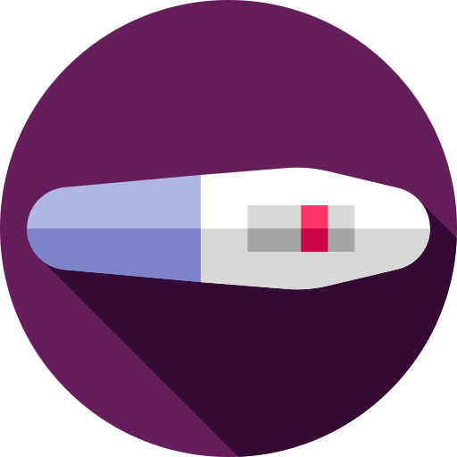 test ciążowy Flat Circular Flat ikona
