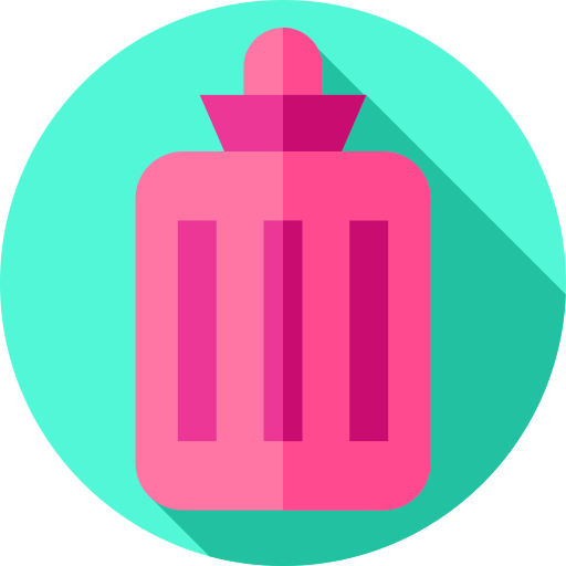 Hot water bottle Flat Circular Flat icon