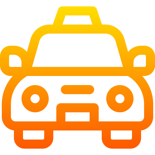 taxi Basic Gradient Lineal color icon