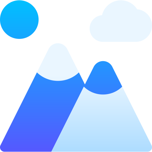 Mountain Basic Gradient Gradient icon