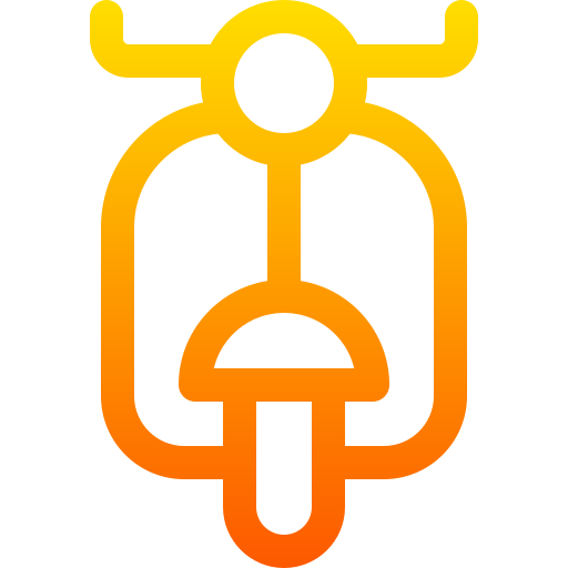 skuter Basic Gradient Lineal color ikona