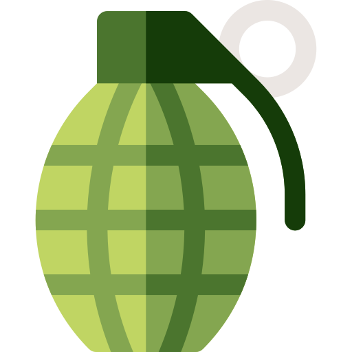 grenade Basic Rounded Flat Ícone