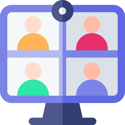videokonferenz Basic Rounded Flat icon