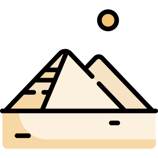 pirámides Special Lineal color icono