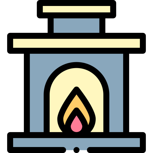 kominek Detailed Rounded Lineal color ikona