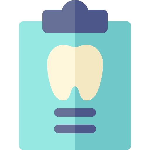 registro dental Basic Rounded Flat icono