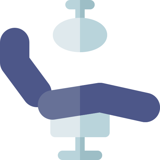 tandarts stoel Basic Rounded Flat icoon