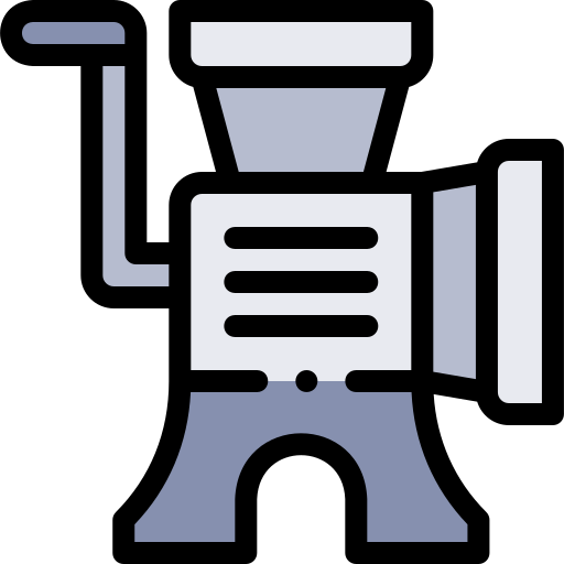 Mincer Detailed Rounded Lineal color icon