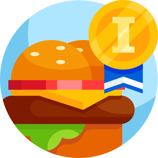 hamburguesa Detailed Flat Circular Flat icono