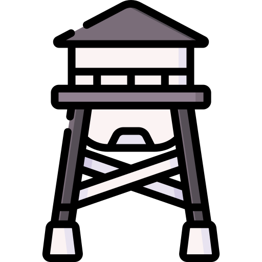 Water tower Special Lineal color icon
