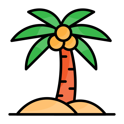 orzech kokosowy Generic Outline Color ikona