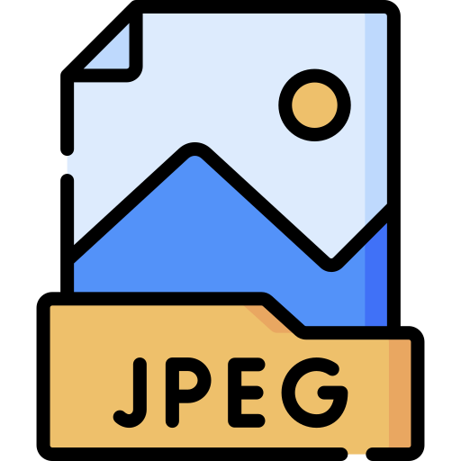 Jpg file format Special Lineal color icon