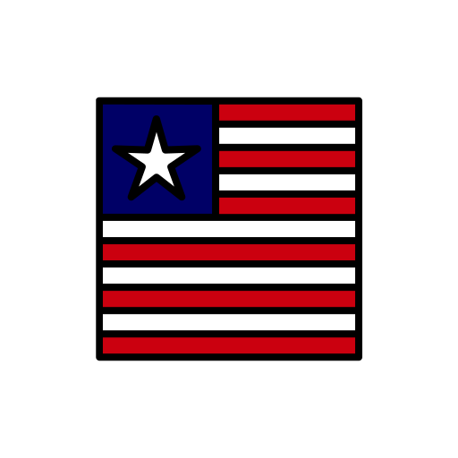 リベリア Generic Outline Color icon