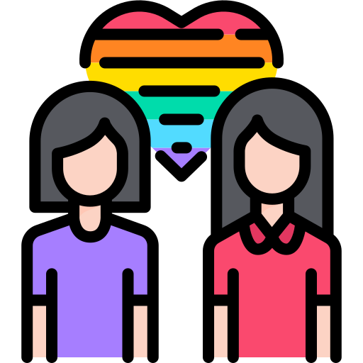 Lesbian Kosonicon Lineal color icon