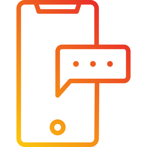 teléfono inteligente Generic Gradient icono