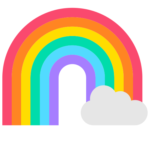 arcoíris Kosonicon Flat icono