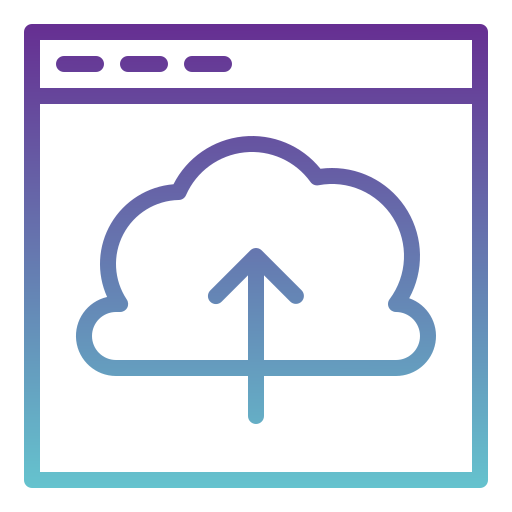 cloud opslag Generic Gradient icoon