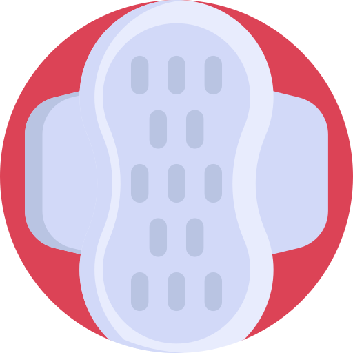 assorbente igienico Detailed Flat Circular Flat icona