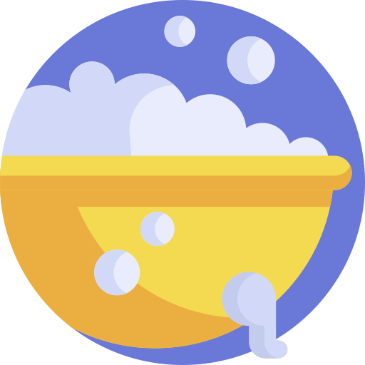 bañera Detailed Flat Circular Flat icono