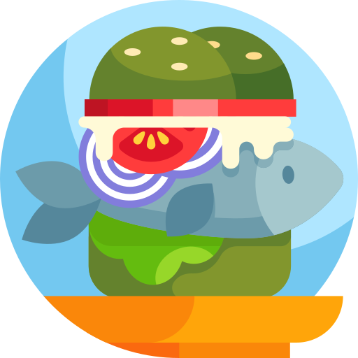 hamburger Detailed Flat Circular Flat icoon