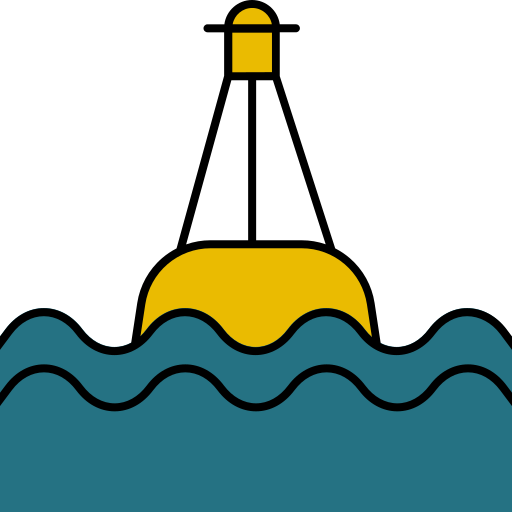Buoy Generic Thin Outline Color icon