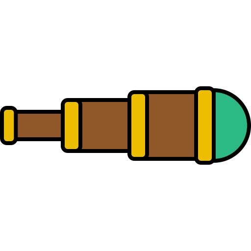 Подзорная труба Generic Thin Outline Color иконка