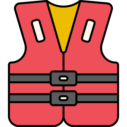 Life jacket Generic Thin Outline Color icon