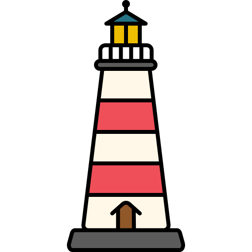 灯台 Generic Thin Outline Color icon
