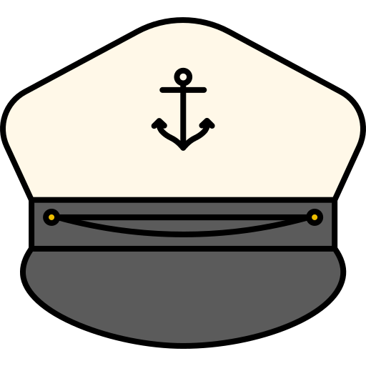 casquette de marin Generic Thin Outline Color Icône
