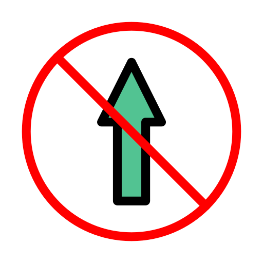 Not allowed Vector Stall Lineal Color icon