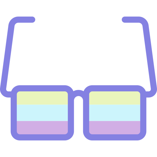 サングラス Detailed color Lineal color icon
