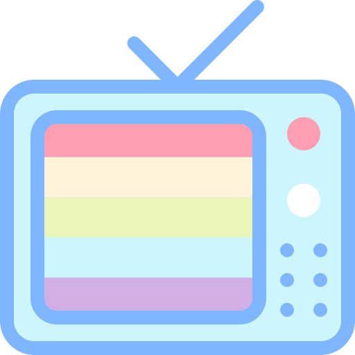 fernseher Detailed color Lineal color icon