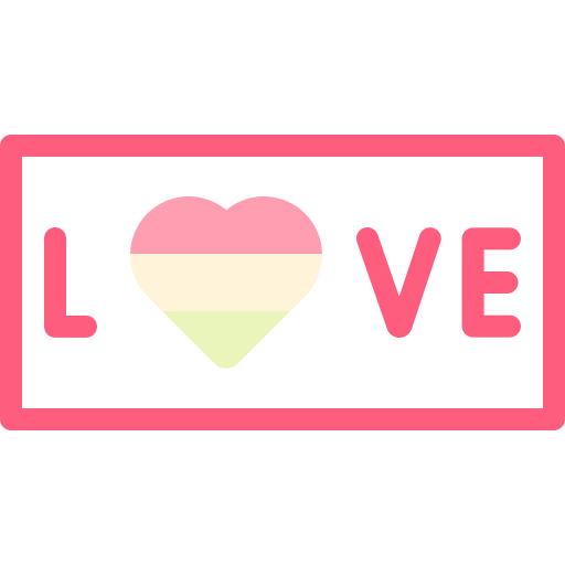 miłość Detailed color Lineal color ikona