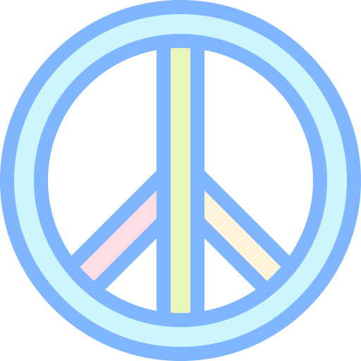 平和 Detailed color Lineal color icon