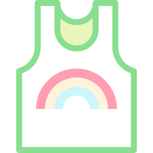 podkoszulek Detailed color Lineal color ikona