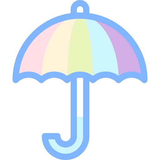 傘 Detailed color Lineal color icon