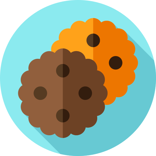 Cookies Flat Circular Flat icon